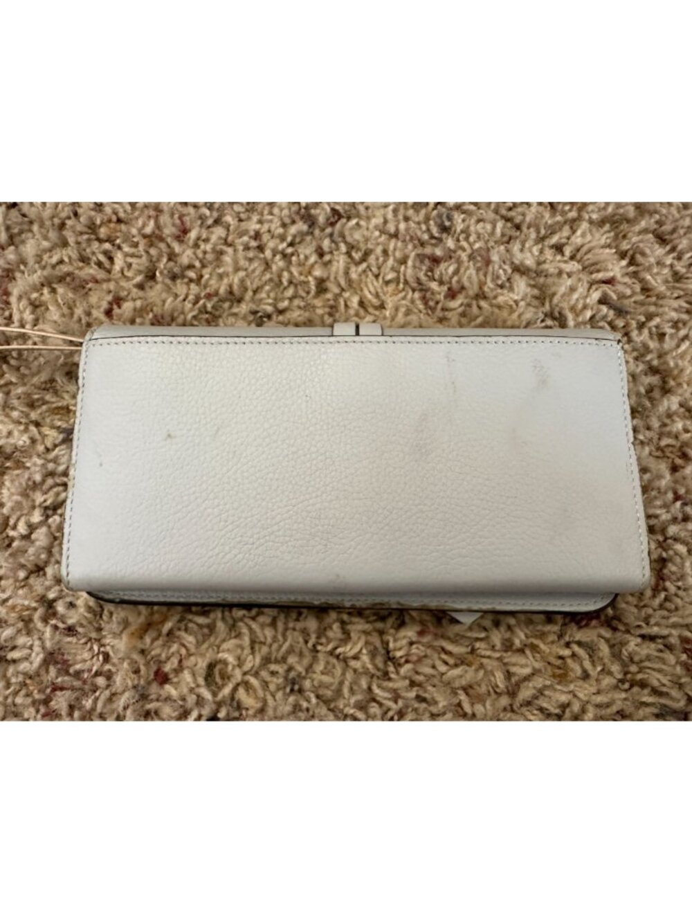 Chloé Small Leather Wallet With Tassel Detail Gold Hardware Light Gray Blue - Picture 4 of 16